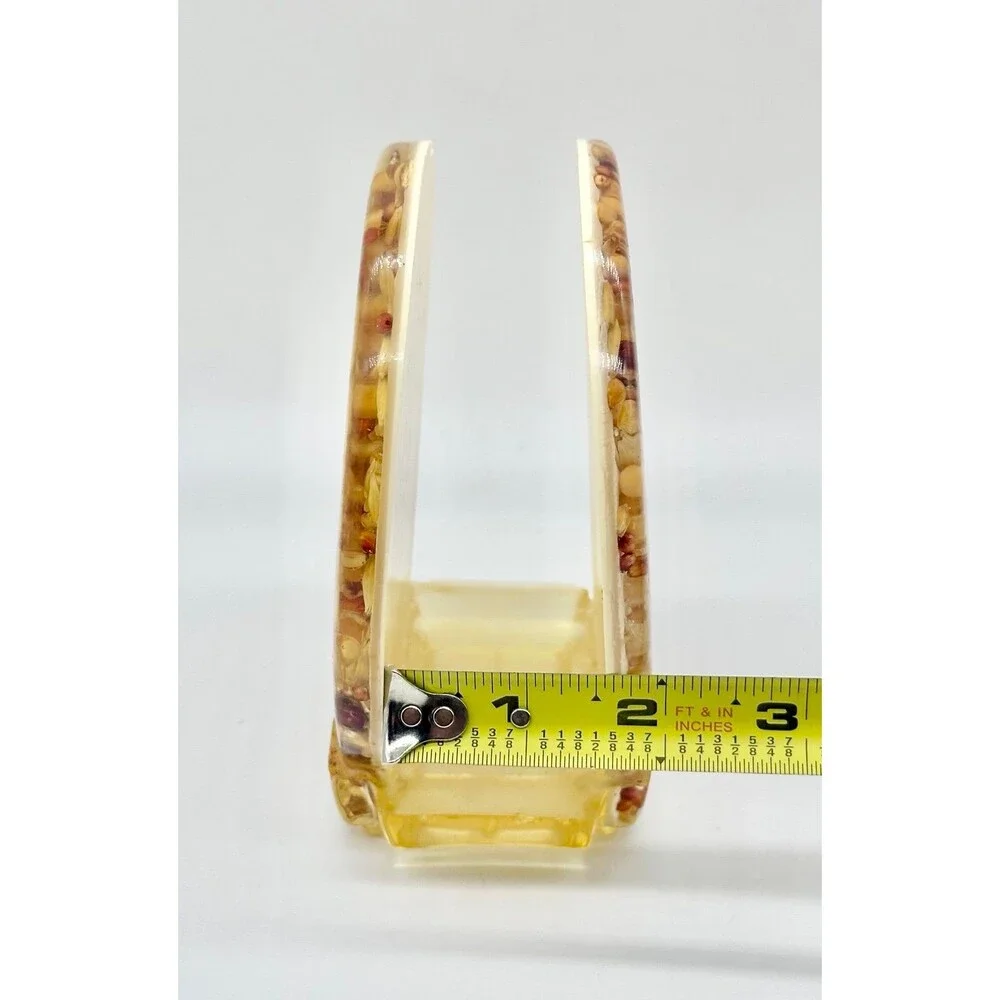 Vintage Gamut Lucite Seed and Ladybug Napkin Holder